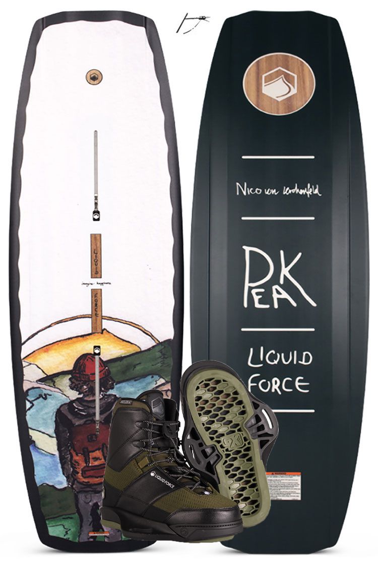 Liquid Force PEAK 142cm plus PEAK 6X Wakeboardset