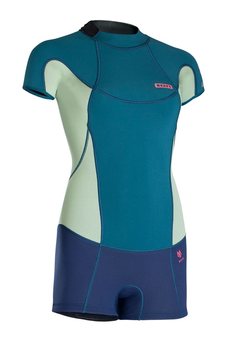 Ion Wetsuit FL Muse Shorty Backzip SS 2,5 lemongrass/blue 2017