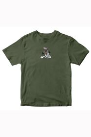 SIN AND REPEAT REBEL RABBIT SHIRT Military Green 2025
