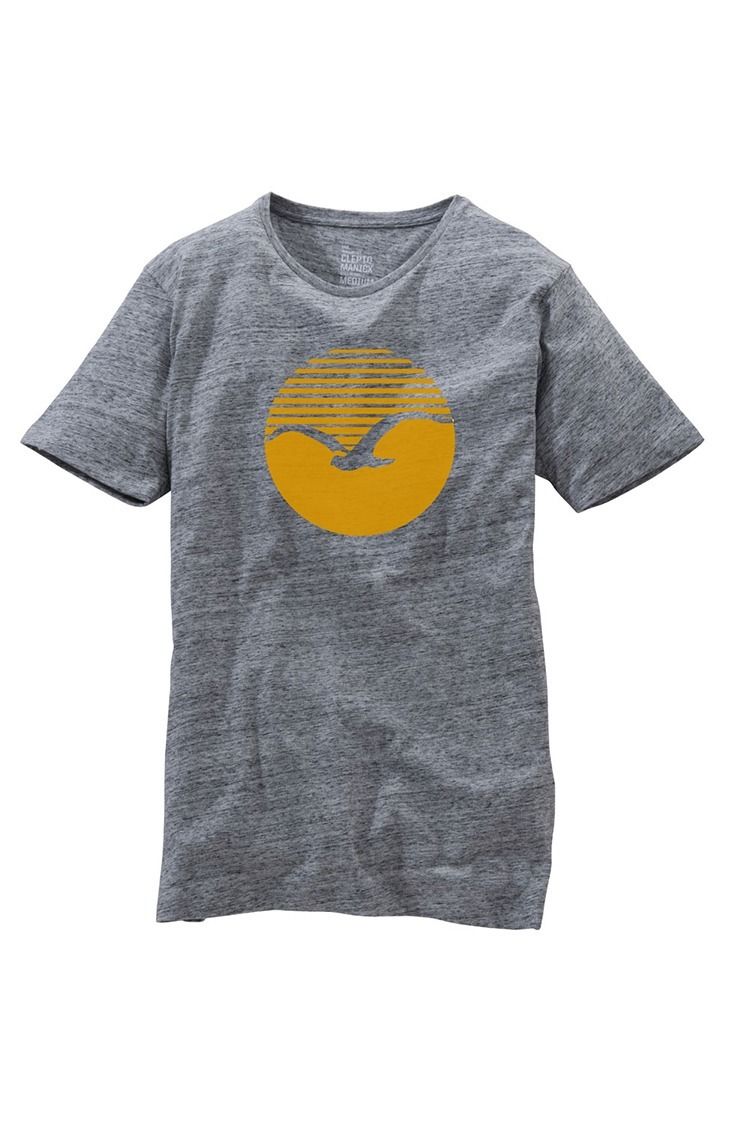 Cleptomanicx Vintage Print T-shirt gray 2016