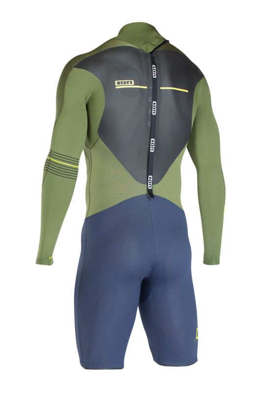 Ion Wetsuit Strike Shorty LS 2,5 olive/blue 2017