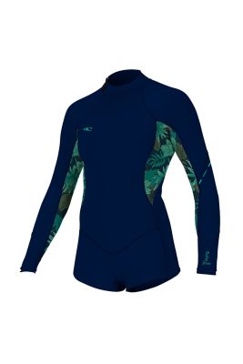 O'Neill WMS Bahia 2/1mm BZ L/S Short Spring Wetsuit Abyss/Faro 2019