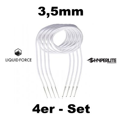 Binding Laces - 4er-Set Schnürsenkel - Weiß - 3,5mm