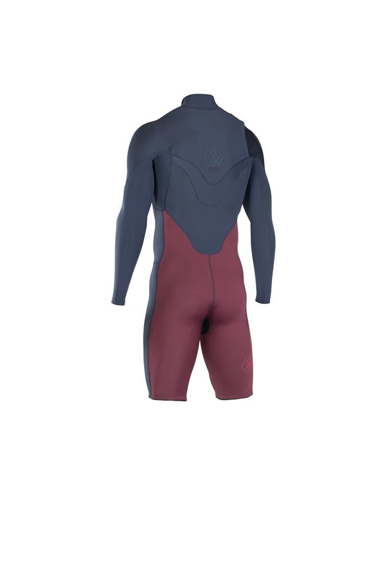 Ion Wetsuit Onyx Core Shorty LS 2/2 FZ slate blue/red 2019
