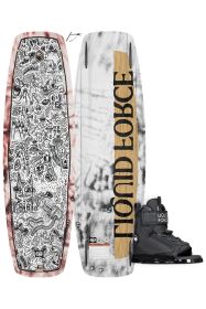 Liquid Force APEX FS RED 130 plus RANT 6R WAKEBOARDSET 2025
