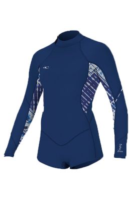 O'Neill WMS Bahia 2/1mm BZ L/S Spring Wetsuit Navy/Indatch 2018