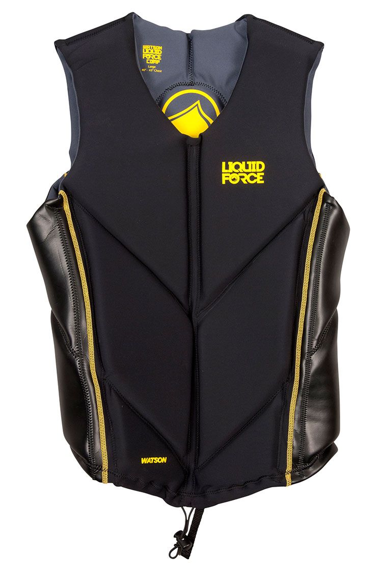 Liquid Force Watson Comp Black/Yellow Wakeboard Vest 2014 - Buy online -  waketoolz.com