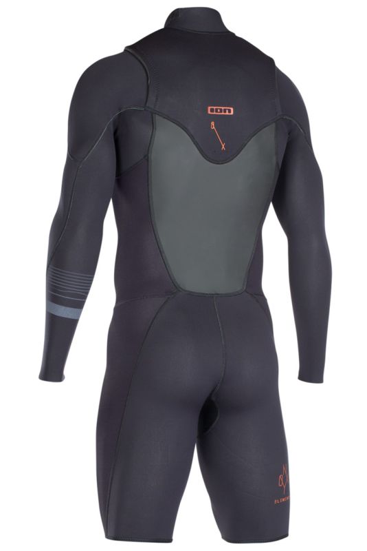 Ion Wetsuit Onyx Element Front-Zip Shorty LS 2/2 black 2018