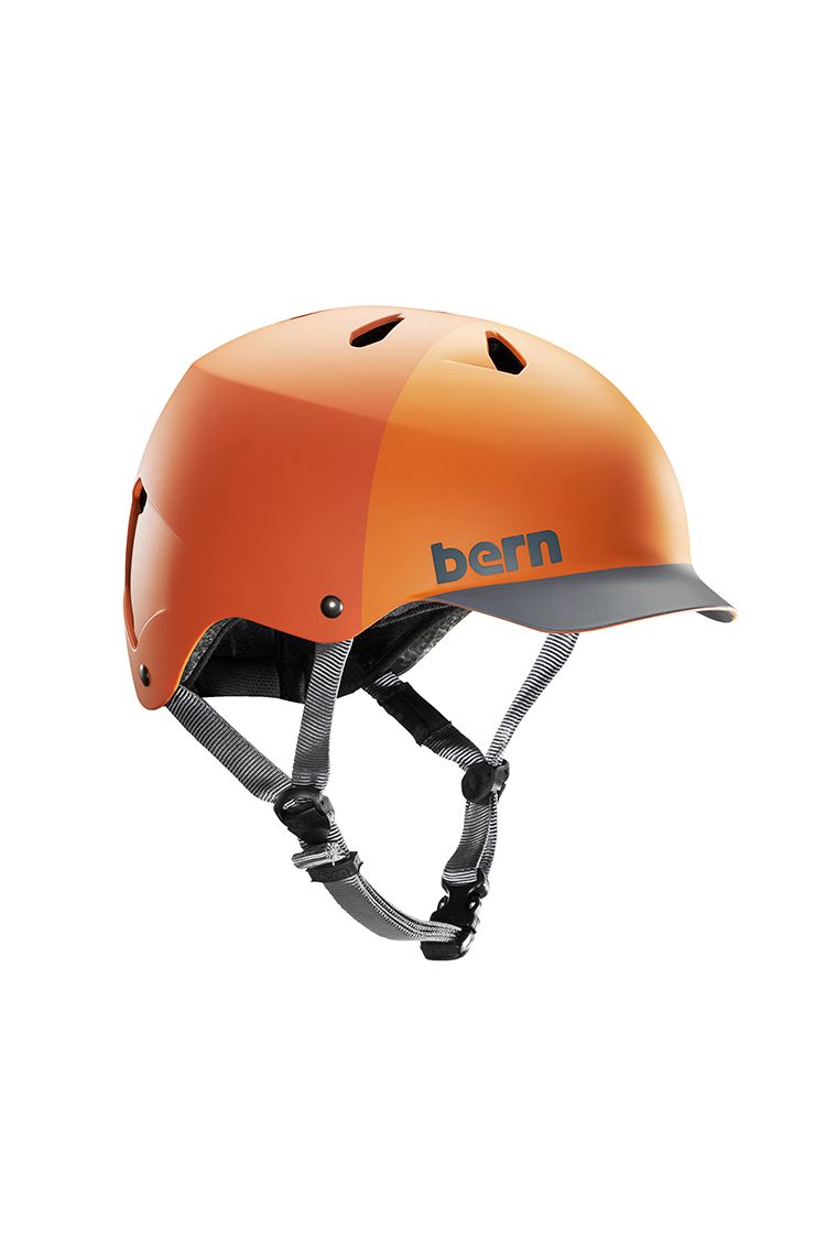 Bern Watts Wakeboard Helmet Matte Orange Hatstyle 2019