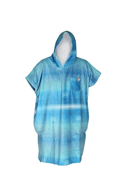 After STRIPES Poncho Pacific Blue 2019