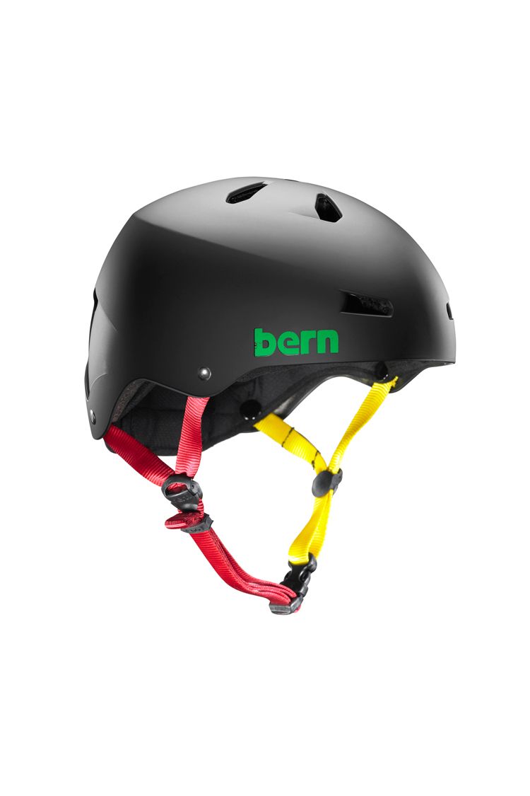 Bern Macon Wakeboard Helm black rasta 2016