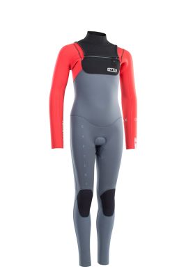 ION Wetsuit Capture 5/4 Front Zip junior Wetsuit steelblueredblack