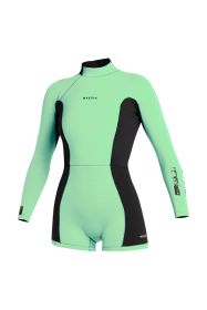 Mystic Lunar BK Women Longarm Shorty 2/2mm Bzip lime green 2024