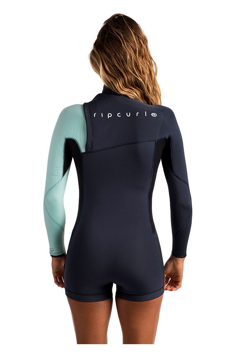 Rip Curl G Bomb L/S Zip Free Spring Wetsuit blue