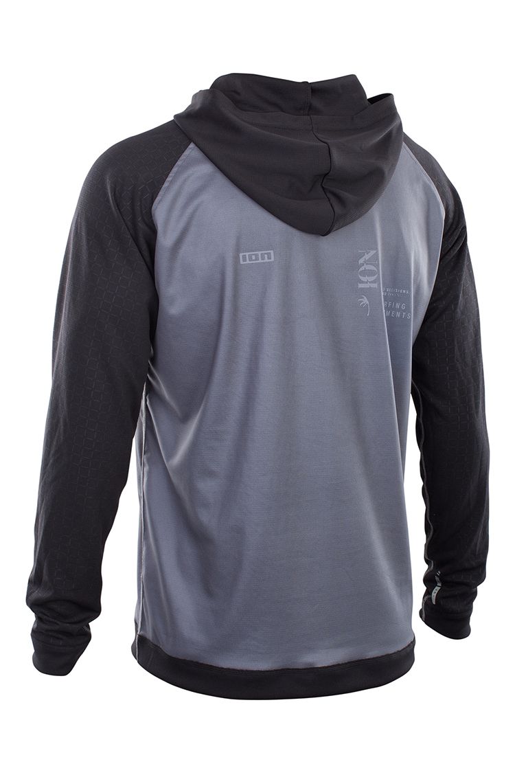 ION WETSHIRT HOOD Men LS Steel Blue/Black 2021 - Online kaufen 