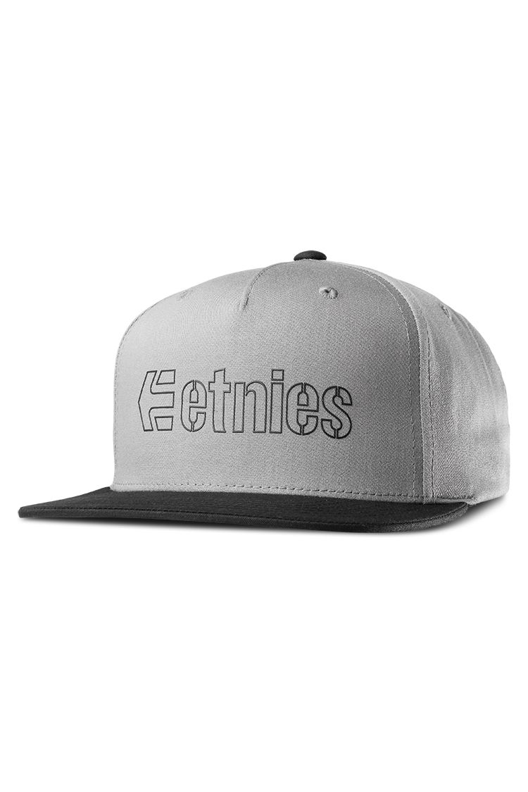 Etnies Corporate 5 Snapback Hat grey/black