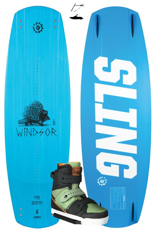 Slingshot Windsor 2021 145cm plus Slingshot KTV 2021 Wakeboardset 