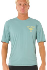 Rip Curl ICONS SURFLITE UPF S/S BLUE LAGOON RASH VEST 2025