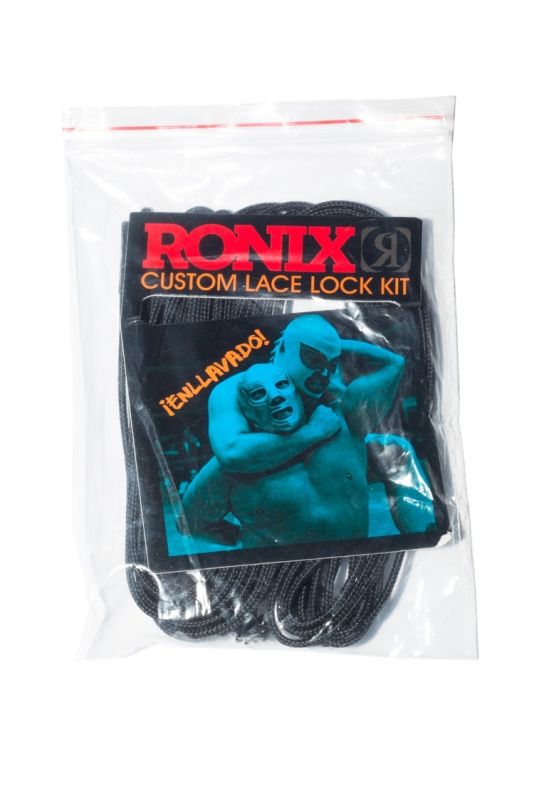 Ronix Lace Lock Kit - Laces plus Lace Locks Set of 4 2016 black