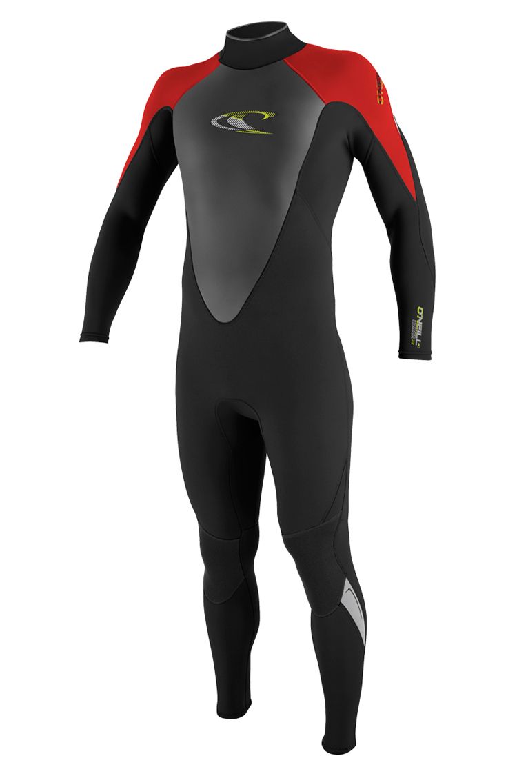 O'Neill Men Hammer 3/2 Full Wetsuit black graph neonred 2016 - Buy online -  waketoolz.com