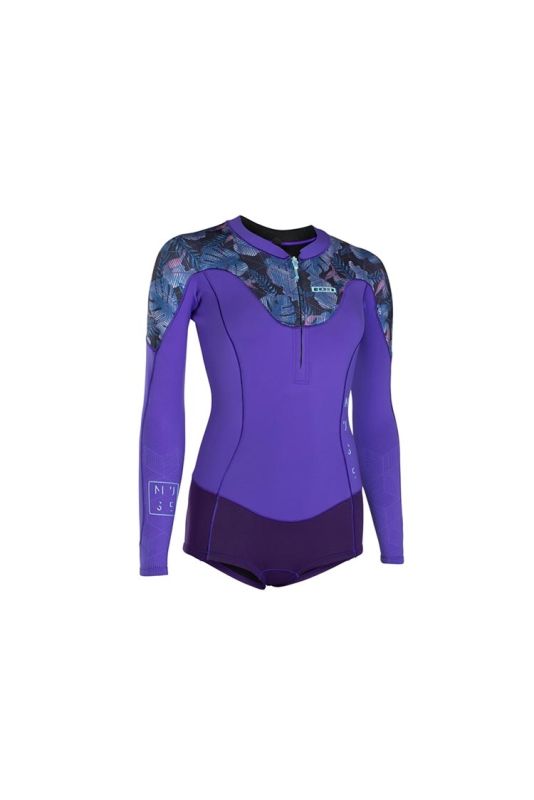 Ion Wetsuit Muse Hot Shorty LS 1,5 FZ purple 2019