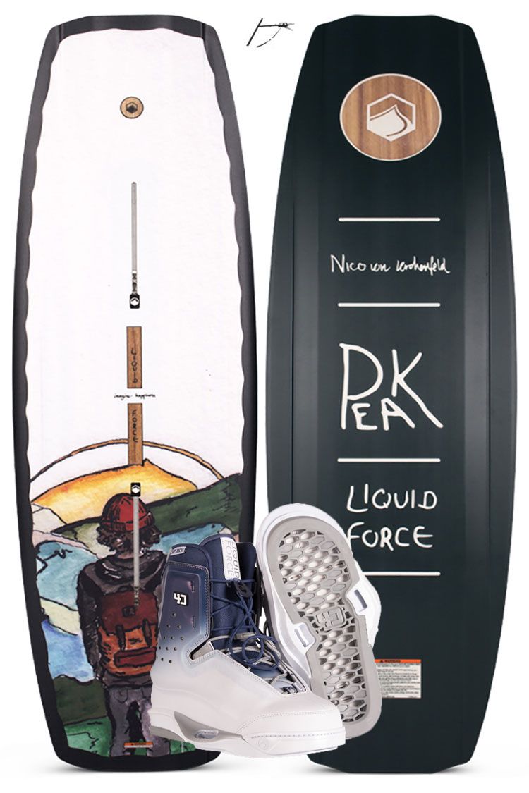 Liquid Force PEAK 142cm plus RIOT 4D 