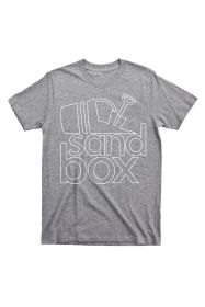 Sandbox Outline Tee Heather Grey/White 2018
