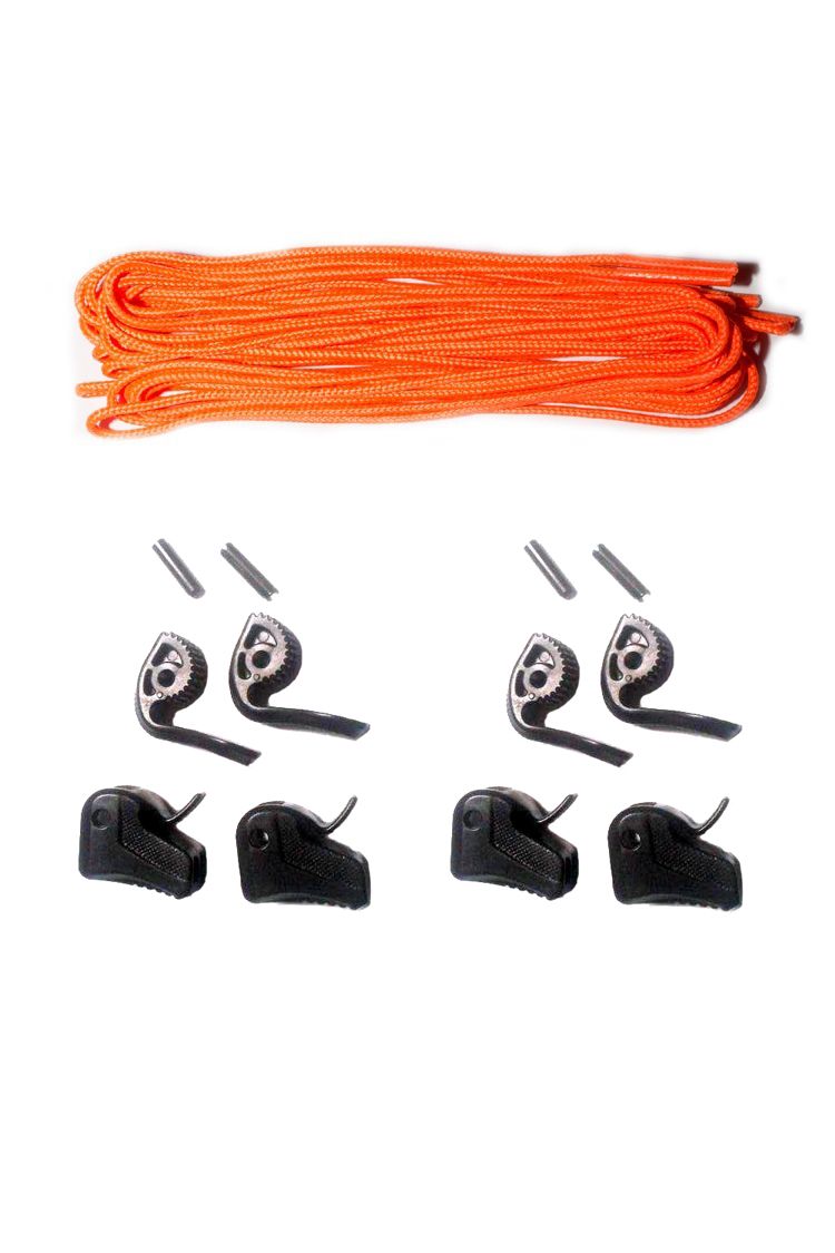 Ronix Lace Lock Kit - Laces plus Lace Locks Set of 4 2016 orange