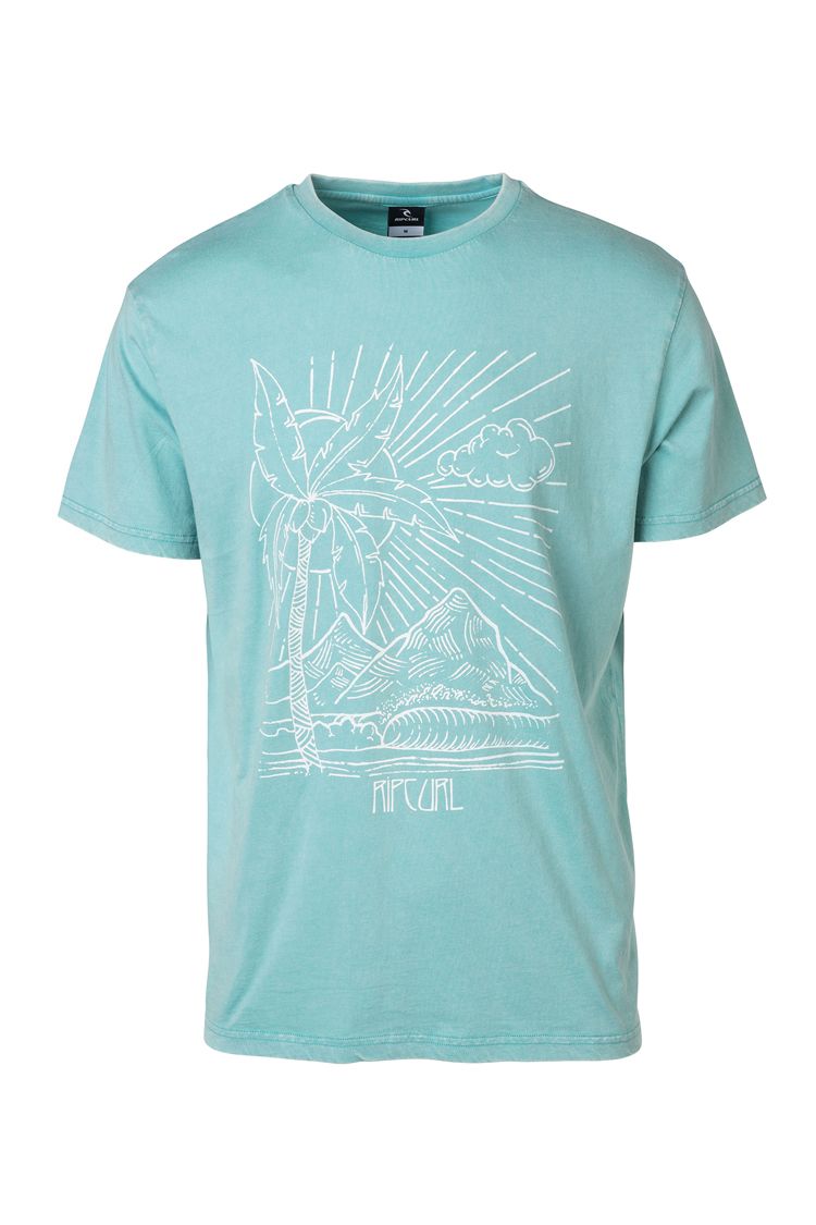 Rip Curl Arty Cold Tee nile blue - Buy online - waketoolz.com