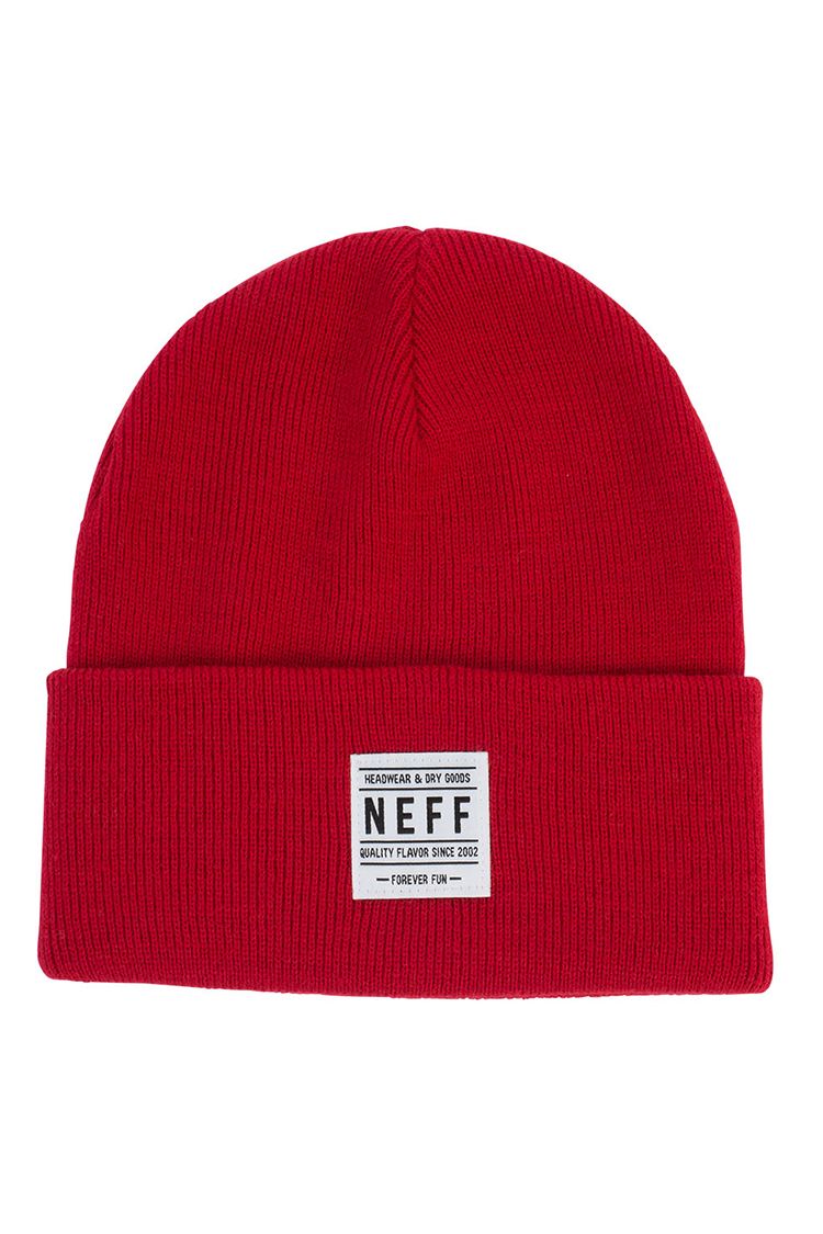NEFF Lawrence Beanie red
