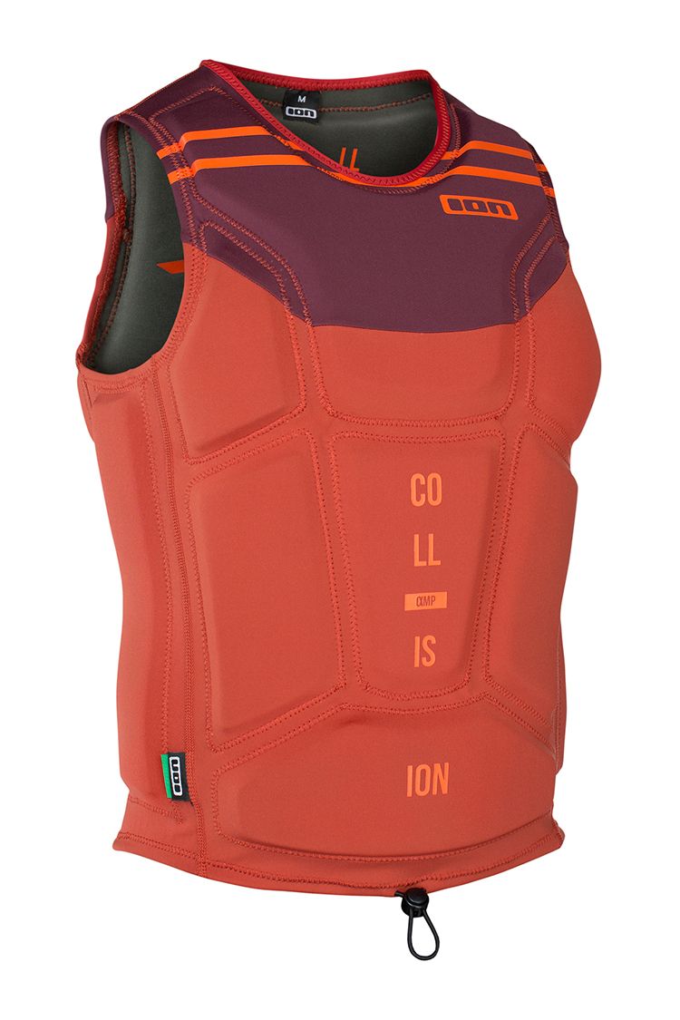 ION Collision Vest Amp Wakeboardweste capuccino/rust red 2017