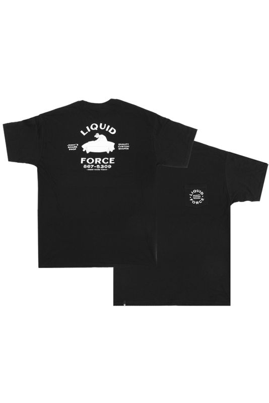 Liquid Force CUSTOM SHAPES POCKET TEE Black 2021