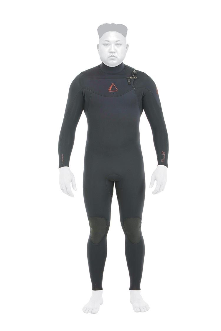 Follow Men's Pro 3/2mm Sealed Steamer Wetsuit Black 2019