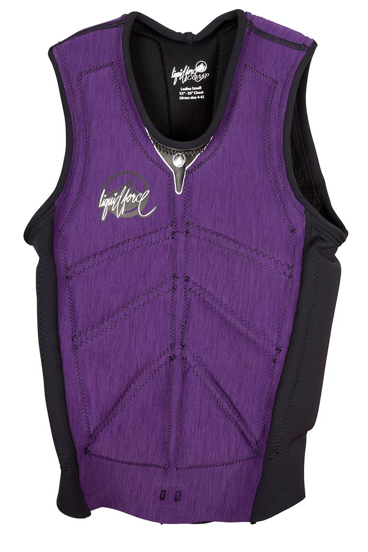 Liquid Force Cardigan Women Purple Wakeboard Vest 2014