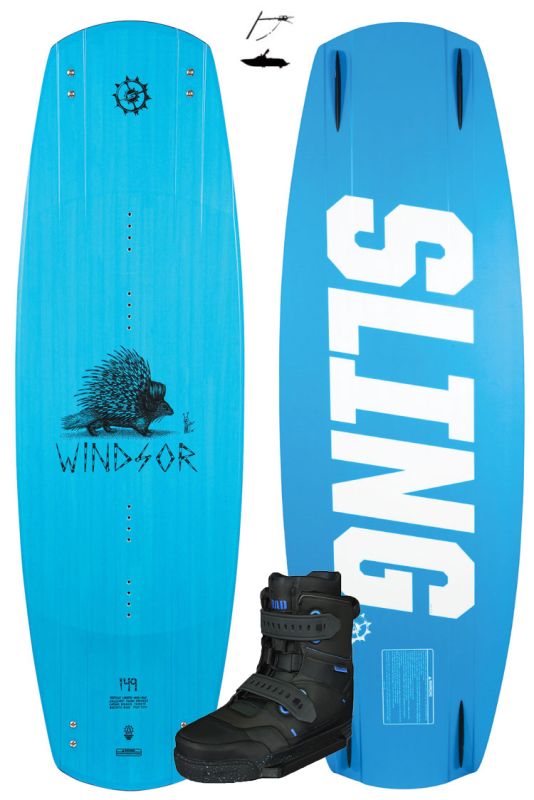 Slingshot Windsor 2021 145cm plus Slingshot RAD 2021 Wakeboardset 