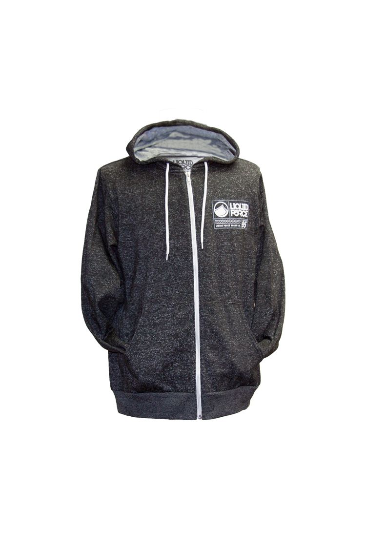 Liquid Force Label Zip Hoodie digital black 2016