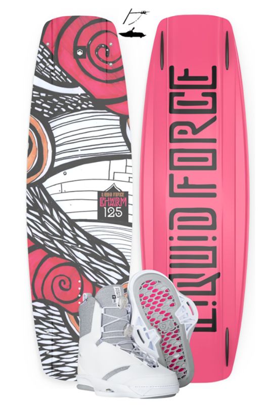 Liquid Force CHARM 125 plus TAO 6X WHT WAKEBOARDSET 2023
