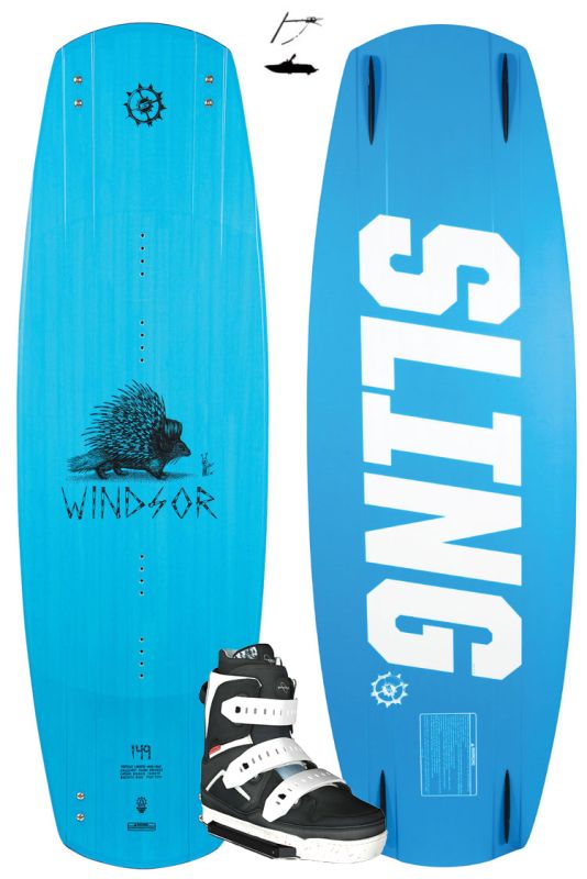 Slingshot Windsor 2021 149cm plus Slingshot SPACE MOB 2021 Wakeboardset 