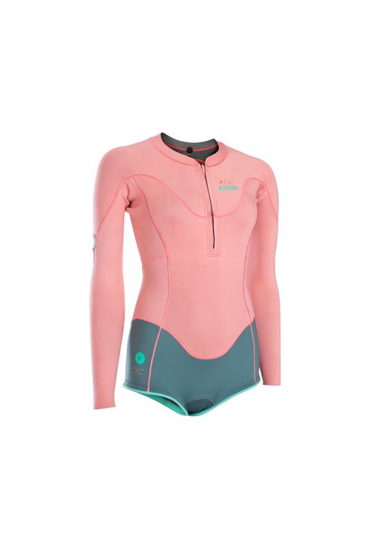 Ion Wetsuit MUSE Hot Shorty LS 1,5 FZ rose 2020
