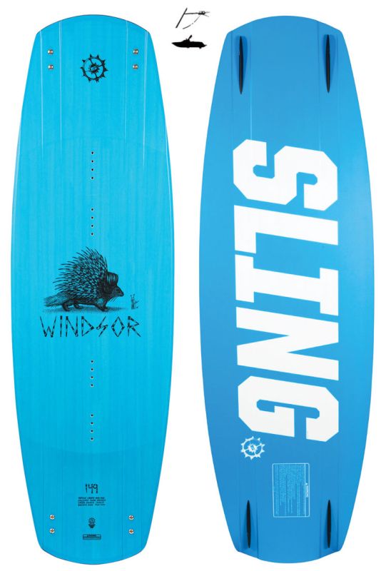 Slingshot Windsor 2021 145cm plus Slingshot SPACE MOB 2021 Wakeboardset 