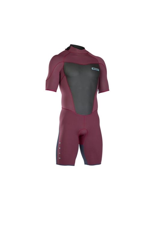 Ion Wetsuit Strike Element Shorty SS 2/2 Backzip red/slate blue 2019