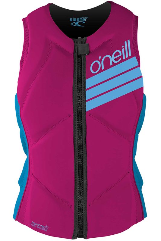 O'Neill Girls Slasher Comp Wakeboard Weste Berry/Navy 2021