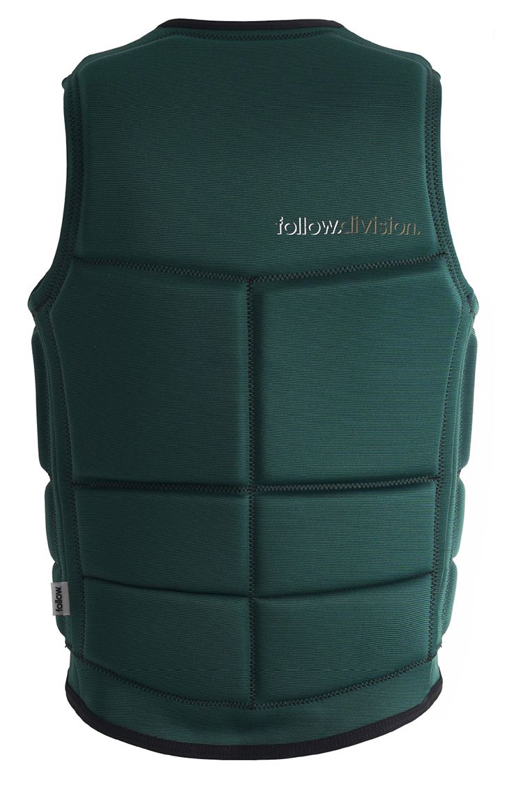 FOLLOW DIVISION 2 WAKEBOARD IMPACT VEST FORREST GREEN MENS 2024