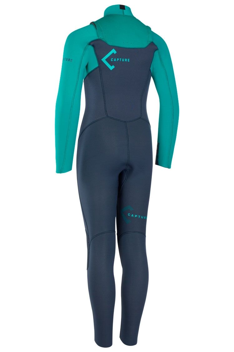 Ion Kids Wetsuit Capture Semidry 5/4 FZ golfgreen-slateblue 2020