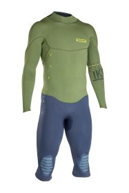 Ion Wetsuit Strike Overknee LS 4/3 olive/blue 2017