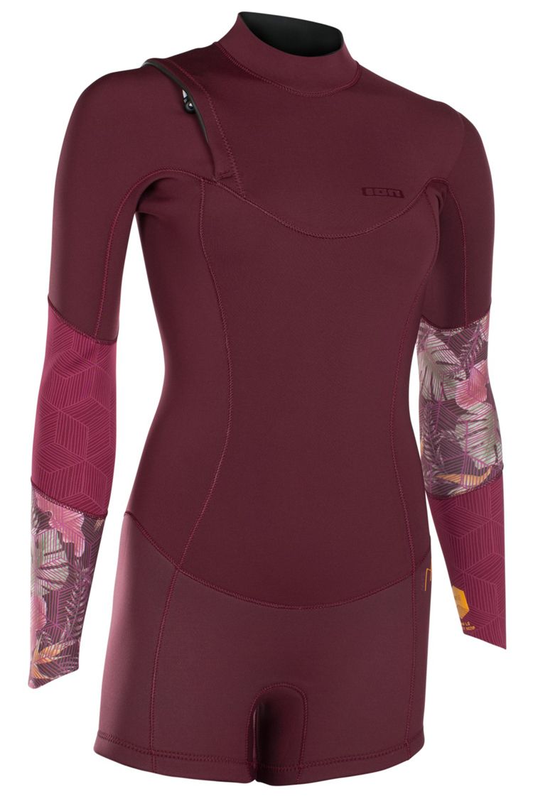 Ion Wetsuit FL Muse Shorty LS 2,0 dark berry 2018