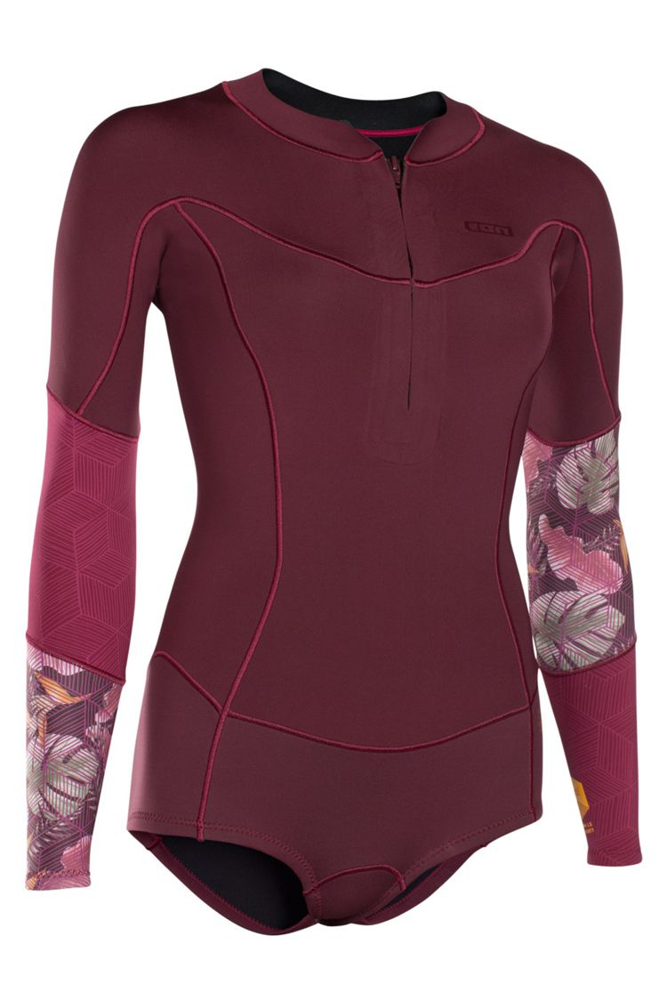 Ion Wetsuit Muse Hot Shorty LS 1,5 dark berry 2018